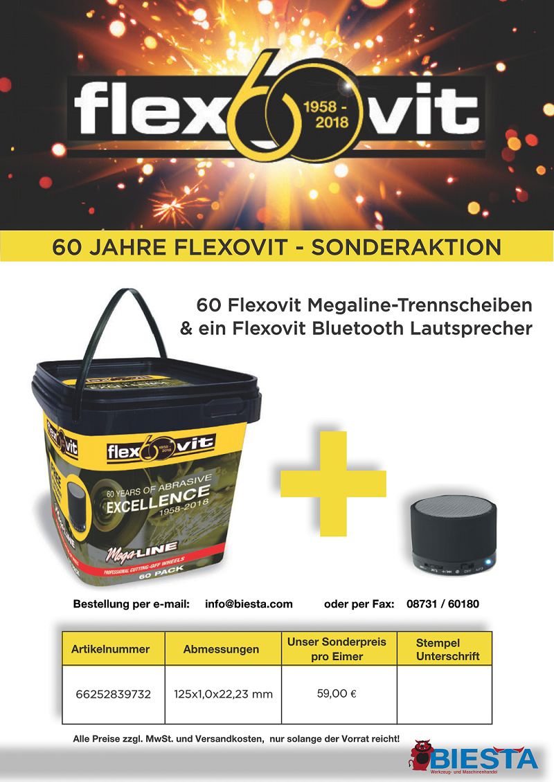 Flexovit Megaline Trennscheibe 125mm